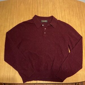 Brooks Brothers burgundy Cashmere Sweater